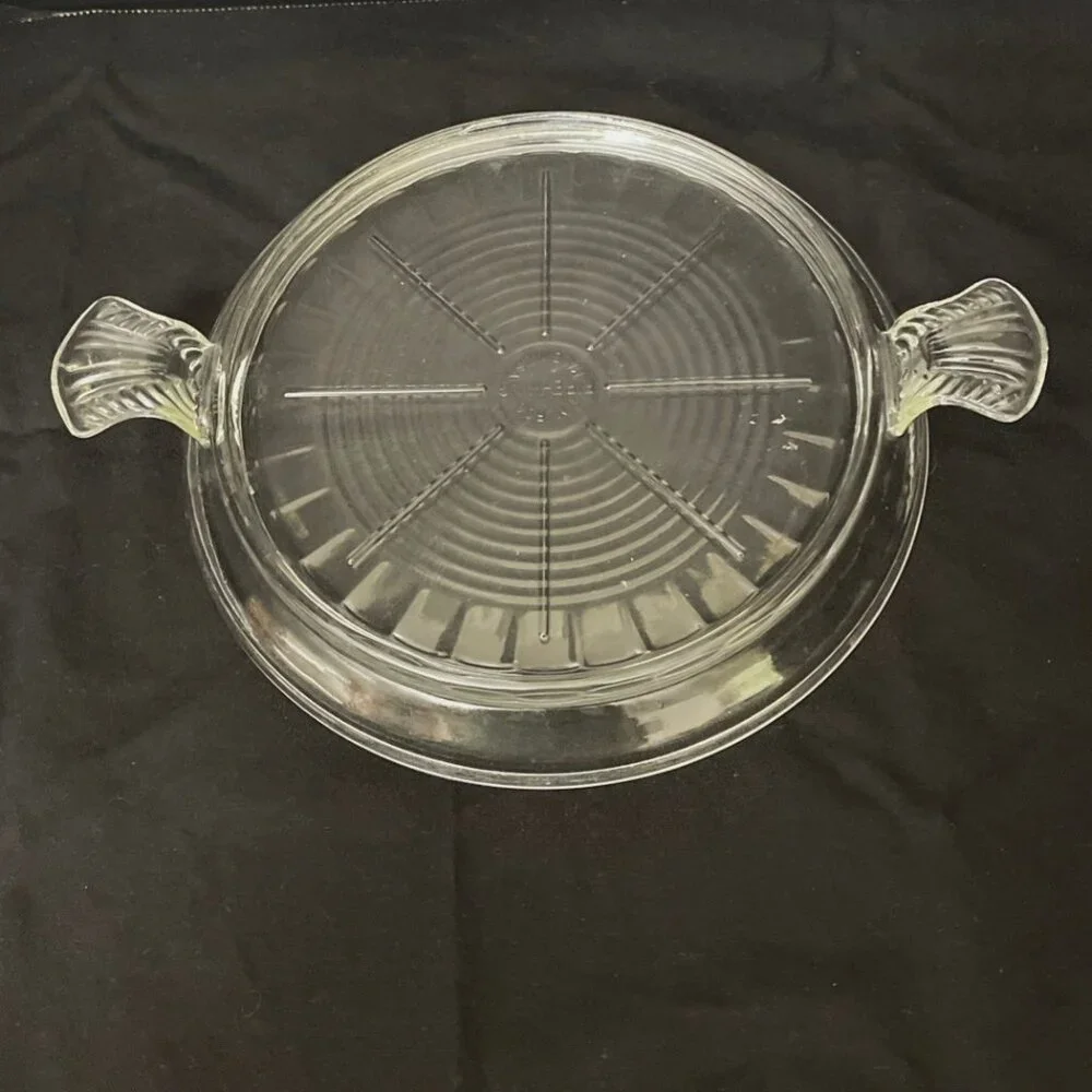 Vintage Fire King T M Reg Glass Table Server Trivet Hot Plate Made in‎ USA